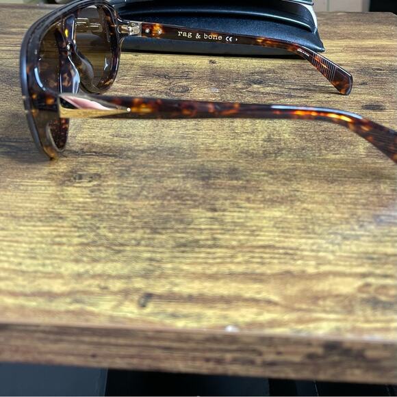 Rag & Bone Unisex RNB1041/S 086/BJ Dark Havana Pilot Sunglasses sz 99-1-145 - Picture 6 of 10